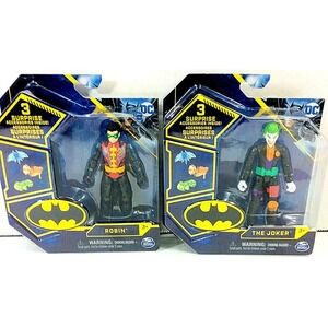 Spin Master DC Comic The Joker + Robin Action Figures Toys Set of 2 Sealed